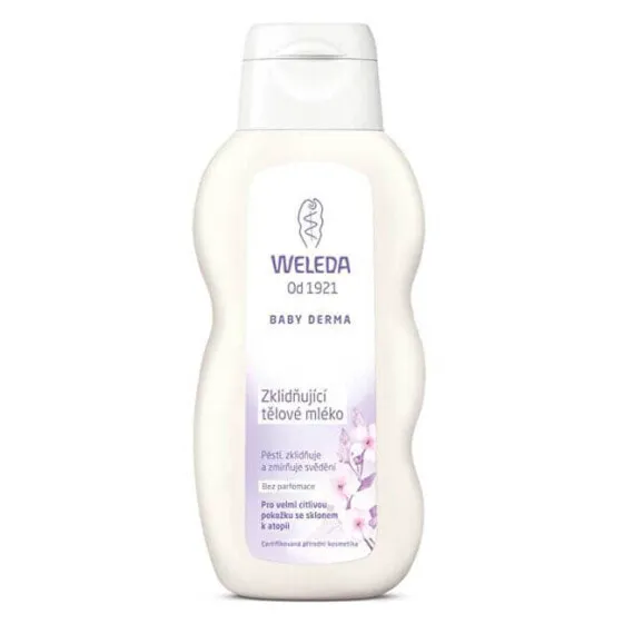 Детское средство для купания WELEDA BABY DERMA лосьон для тела с белой мальвой 200 мл-0