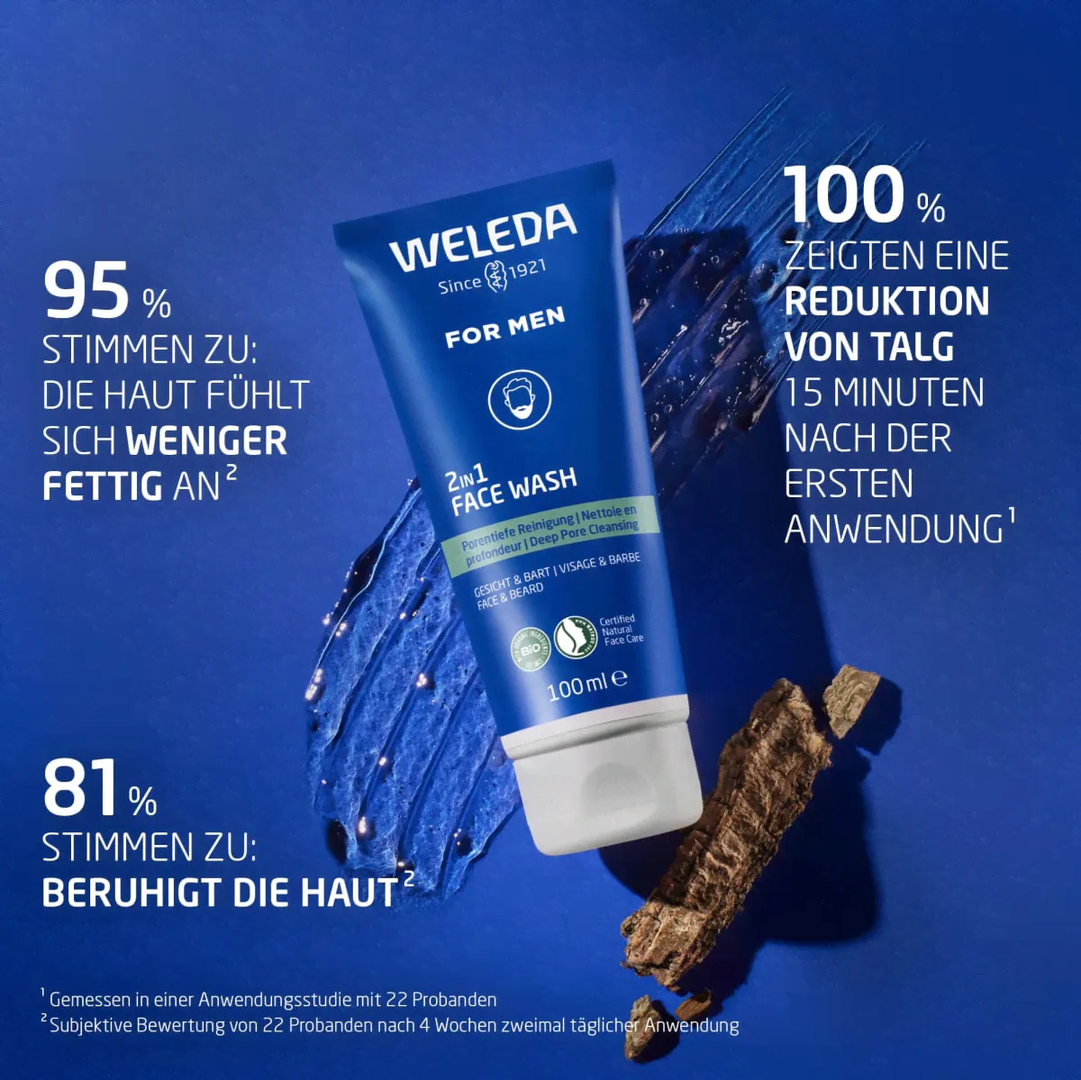 Гель для стирки мужской 2в1 100мл WELEDA-2