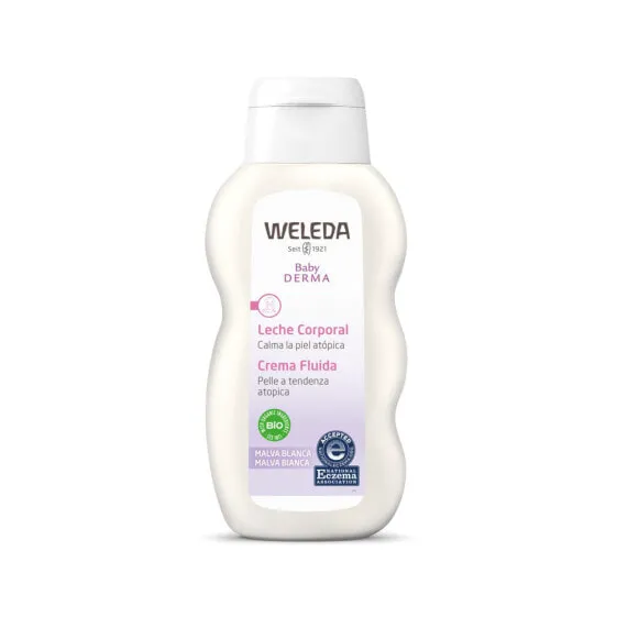 Детское средство для купания WELEDA BABY DERMA лосьон для тела с белой мальвой 200 мл-3
