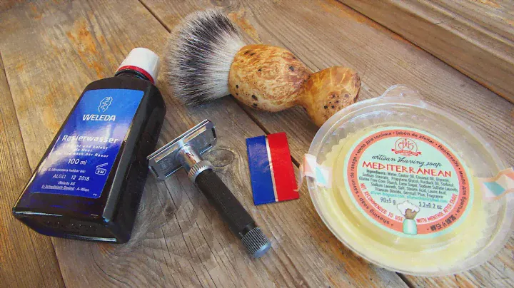 Gibbs №15, помазок Yaqi-Brito, мыло Mediterranean, WELEDA | Бритьё с HomeLike Shaving