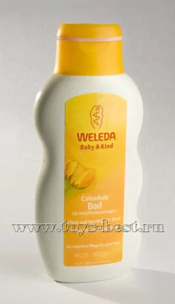 Детское молочко для купания с календулой Weleda