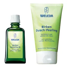 WELEDA Набор антицеллюлитный идеальная пара (березовое масло 100мл +пилинг д/душа 150мл)