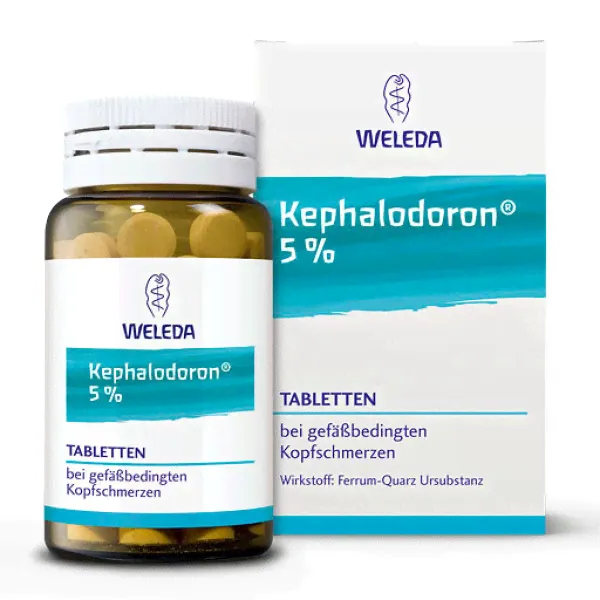 Препарат от сосудистой головной боли и усталости KEPHALODORON 5% Tabletten 100 шт Weleda-0
