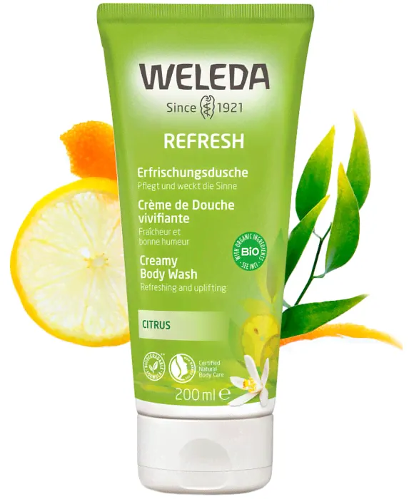 Гель для душа Weleda цитрусовый освежающий 200мл-4