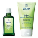 WELEDA Набор антицеллюлитный идеальная пара (березовое масло 100мл +пилинг д/душа 150мл)