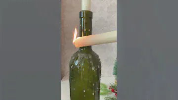 Подсвечник из бутылки вина 🎄🎄🎄🍾🍾🍾
