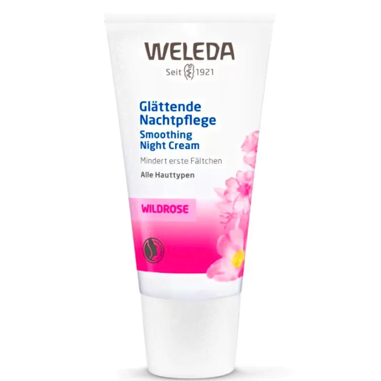 WELEDA Крем-Уход для Лица Разглаживающий Розовый Ночной