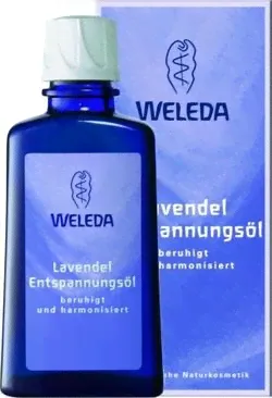 Масло для тела расслабляющее Weleda / Веледа лавандовое, увлажняет, восстанавливает, успокаивает, туба 100мл