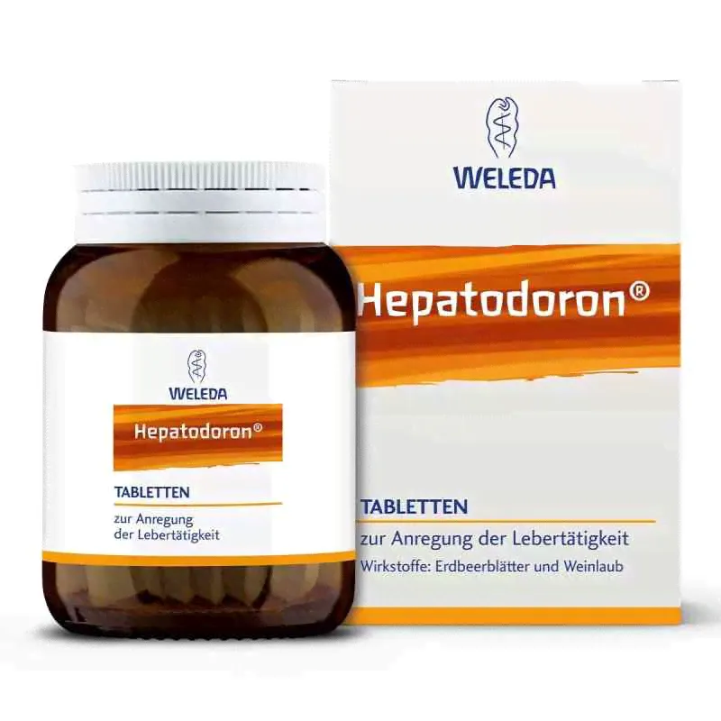 WELEDA ГЕПАТОДОРОН Hepatodoron Tabletten, 200 шт. жевательных таблеток, Биологическая активная добавка к пище, 250мг.-0