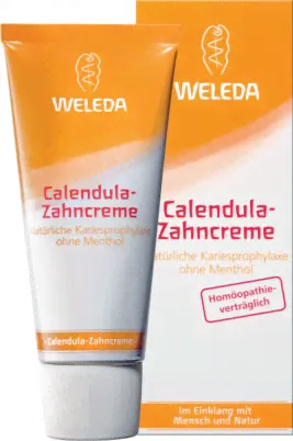 Паста зубная Веледа (Weleda) с календулой для удаляния налети и защиты от кариеса, 75мл